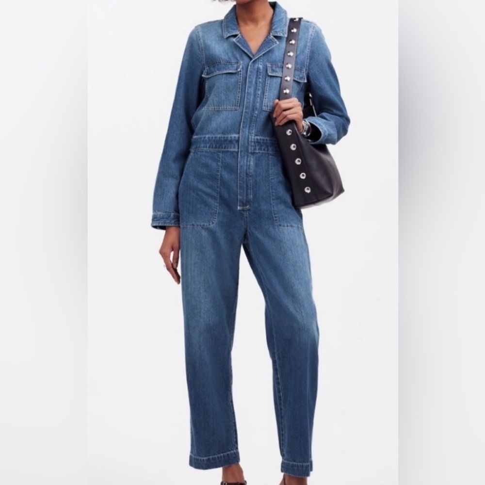 Madewell Women's Blue Denim Jumpsuit XS